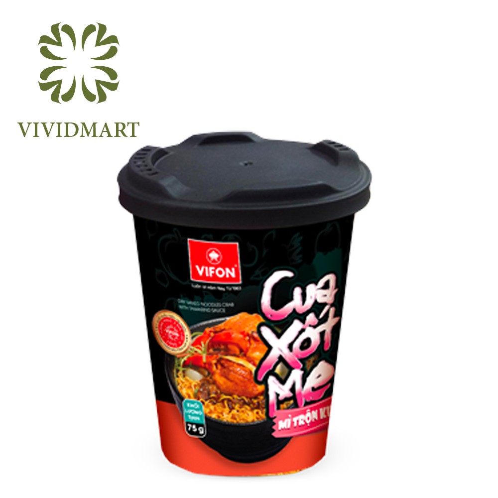 MÌ LY TRỘN VIFON VỊ PHÁ LẤU / GÀ CHUA CAY / TÔM CHÁY TỎI / CUA XỐT SỐT ME - LY 75g - VIFON
