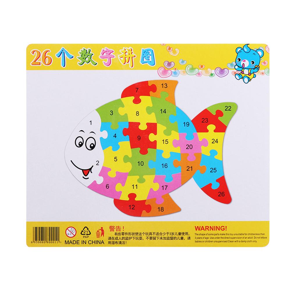 RAINBOW Bộ Đồ Chơi Xếp Hình Bằng Gỗ Giúp Phát Triển Trí Tuệ Cho Bé Hình Động Vật Dễ Thương