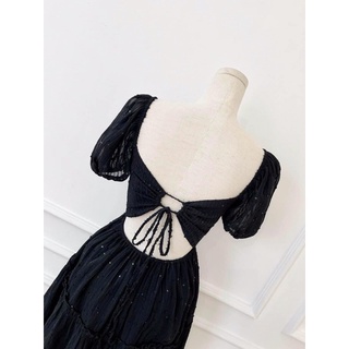Đầm xoè cutout cột nơ