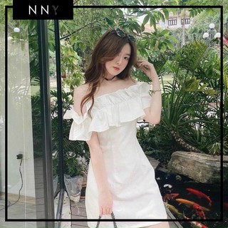 [NNY CLOTHING] Váy hai lớp trễ vai bèo lớn CINDY DRESS - V036