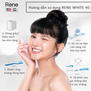 Miếng Dán Trắng Răng Rene White 4D