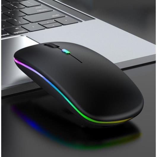 Chuột không dây A2 led rgb siêu bền full box dùng cho máy tính laptop tivi pc chống ồn sử dụng trên 10m bảo hành 1 đổi 1