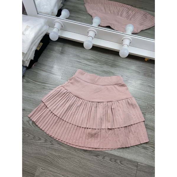 CHÂN VÁY XẾP LY NHỎ 2 TẦNG KANIMI U88