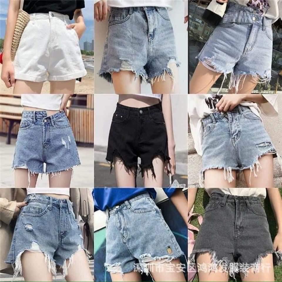 [ HOT TREND ] QUẦN BÒ JEAN NGẮN ÔM GIÁNG THIẾT KẾ RÁCH CÁ TÍNH