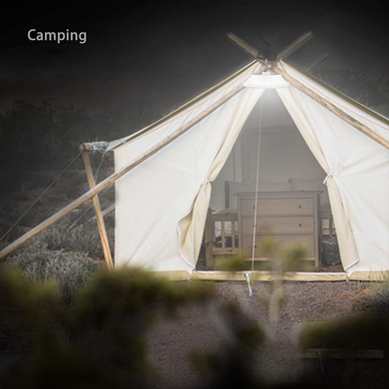 1 Đèn LED Tròn 30 Bóng Độ Sáng Cao Có Móc Treo Di Động Cho Hoạt Động Ngoài Trời