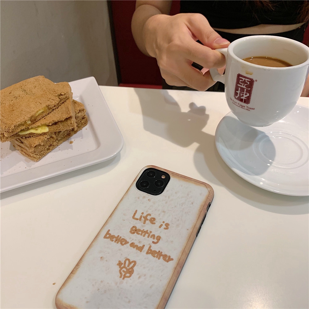 Ốp Điện Thoại Hình Bánh Mì Xinh Xắn Cho Iphone X Xr Xs Max 7 Plus 8 8 Plus 11 Pro Max | BigBuy360 - bigbuy360.vn