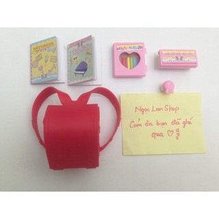 Combo cặp và sách vỡ + hộp búp chính hãng cho Xinyi, bjd 1/8, Licca, Azone, Barbie