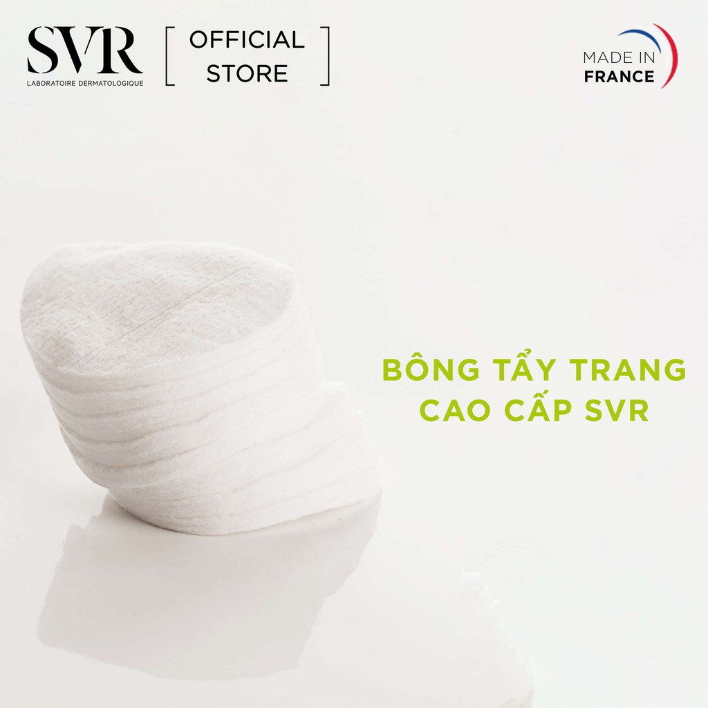 (QUÀ TẶNG) Bông tẩy trang SVR Laboratoire Dermatologique (25 miếng/hộp)