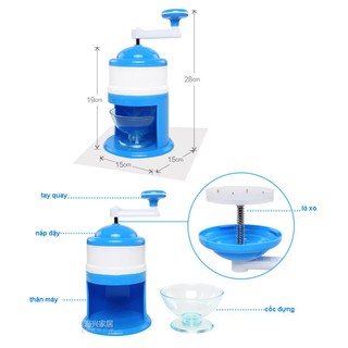 Máy Bào Đá Mini Cầm Tay (Xanh Dương Nhạt)
