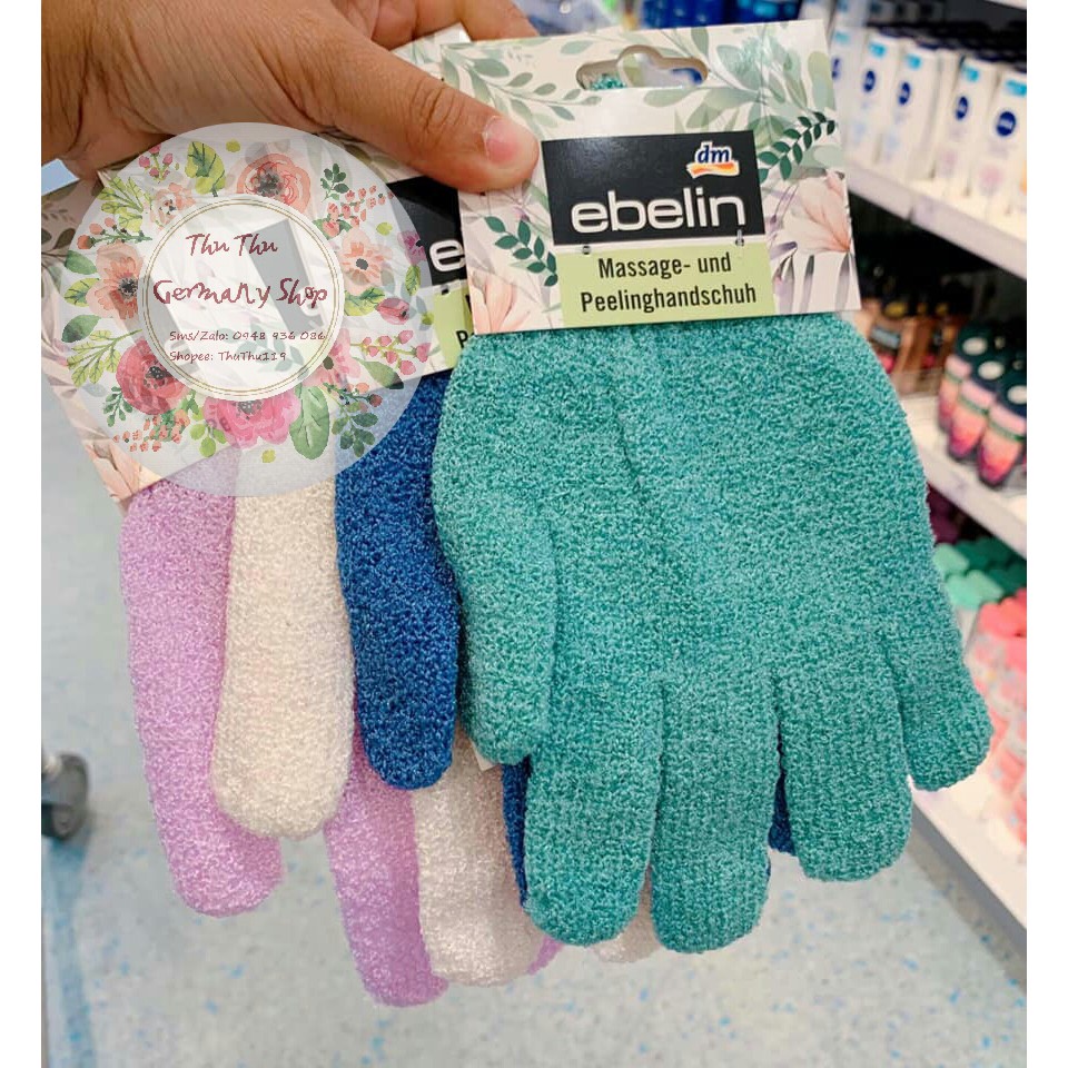 GĂNG TAY TẮM MASSAGE TẨY DA CHẾT BODY BEAUTY & EBELIN