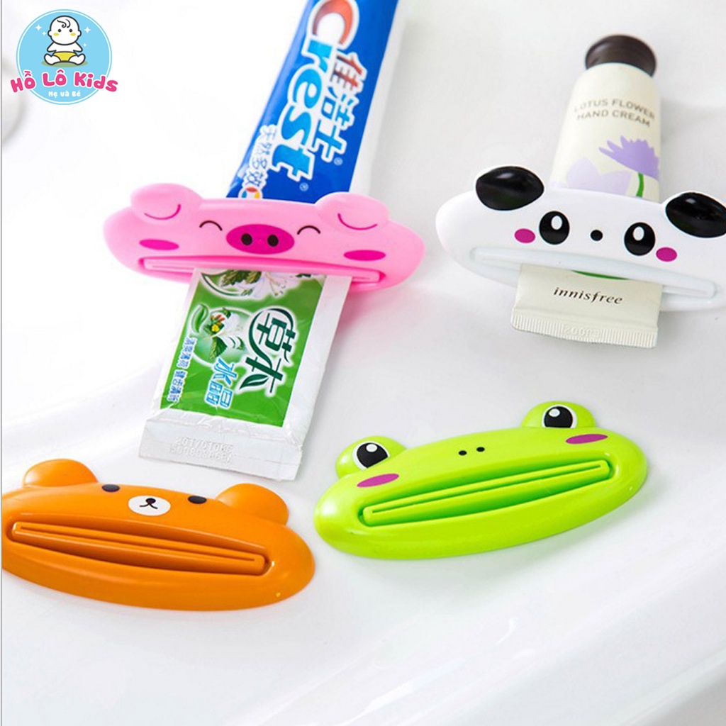 Kẹp kem đánh răng hình con vật dễ thương đa năng Hồ Lô kids