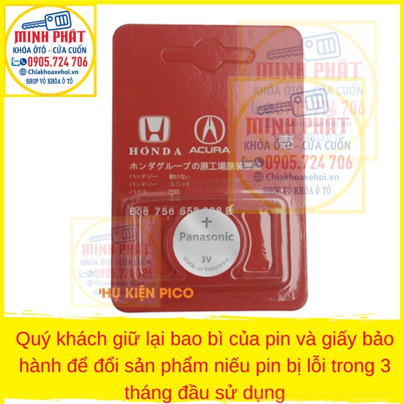 Pin Chìa Khoá Xe Honda Civic City Accord CRV HRV