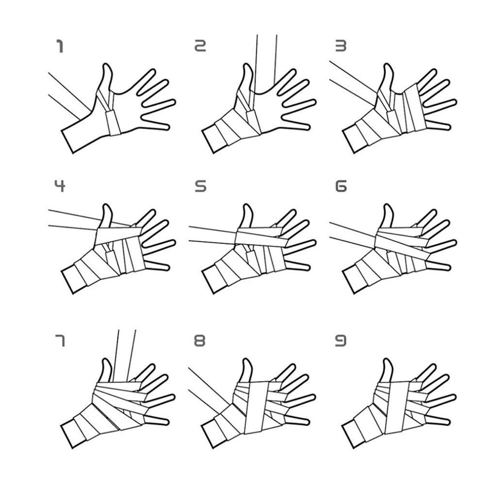 Băng Quấn Bảo Vệ Cổ Tay Bằng Cotton Hỗ Trợ Tập Boxing