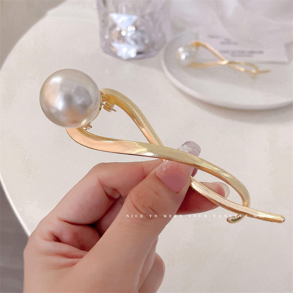Kẹp TóC PhốI HạT NgọC Trai Giả ThờI Trang Cho Nữ