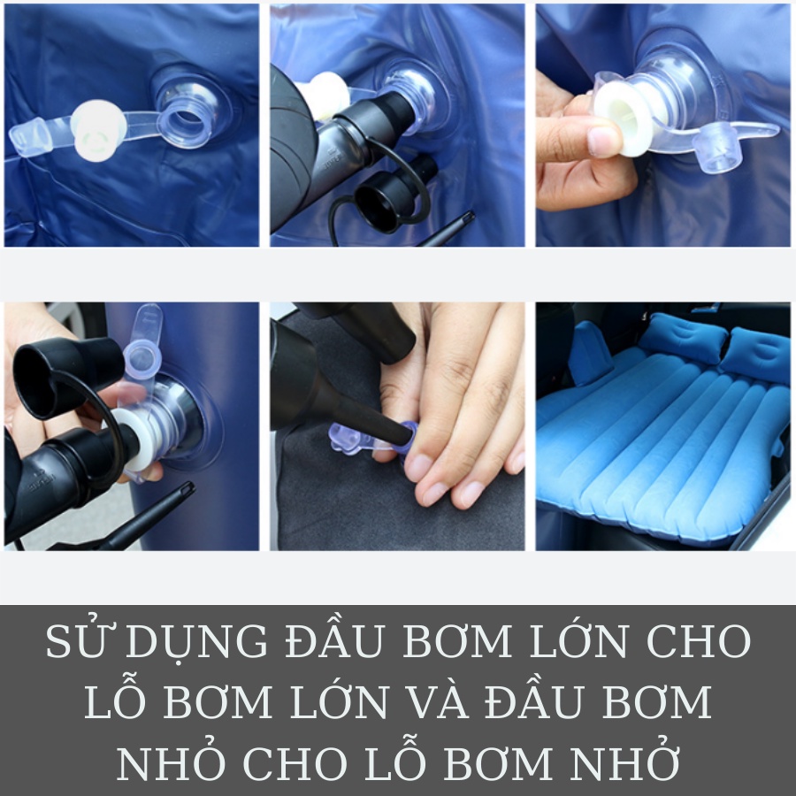 Giường hơi xe ô tô loại tốt kích thước 138cm x 85cm, có đầy đủ màu sắc giường ô tô theo nội thất xế hộp của bạn