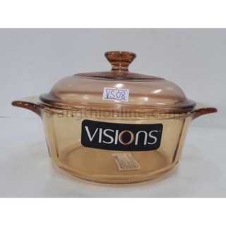 NỒI THỦY TINH VISION VS-08 DUNG TÍCH 0.8L NHẬP KHẨU PHÁP BẢO HÀNH 10 NĂM