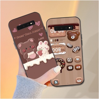 ốp lưng điện thoại Samsung s10 / s10 5g / s10 plus / s10+ in hình gấu nâu vô cùng đáng yêu