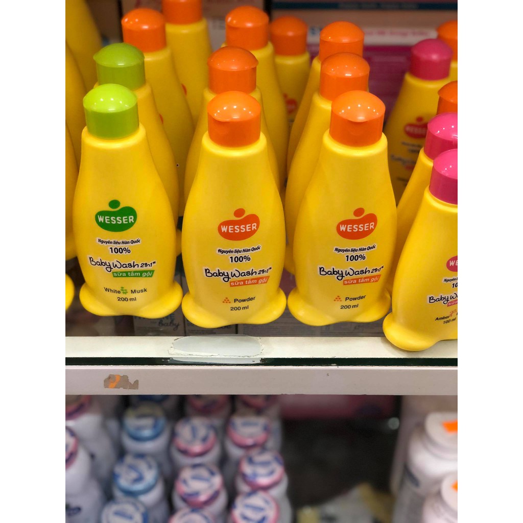 Sữa tắm gội Wesser 200ml cho bé