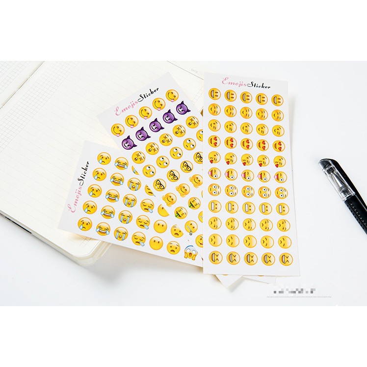 Giấy dán sticker icon emoji biểu cảm cảm xúc
