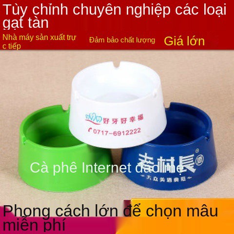 Gạt tàn gốm sứ tùy chỉnh bằng nhựa melamine có thể in LOGO