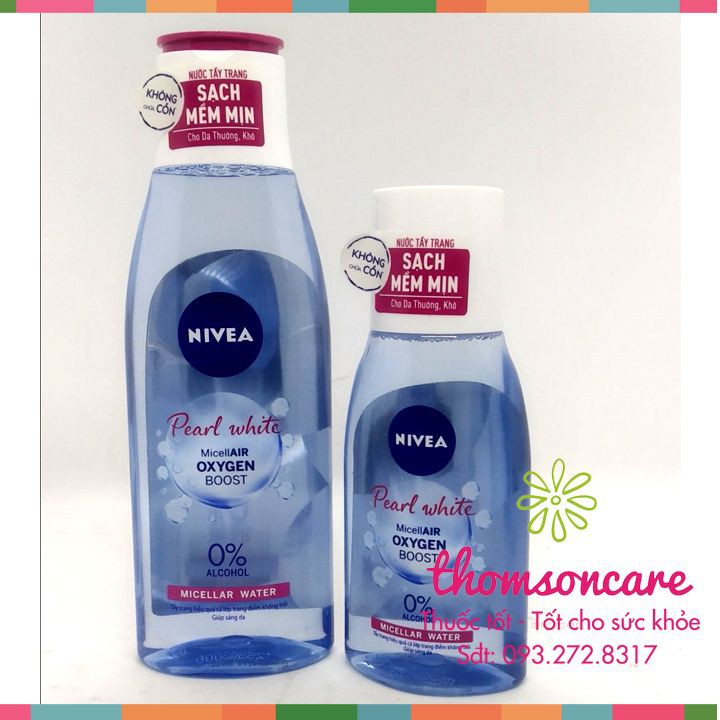 Nước Tẩy Trang Nivea không cồn chai 200ml - Tẩy trang make up, trang điểm