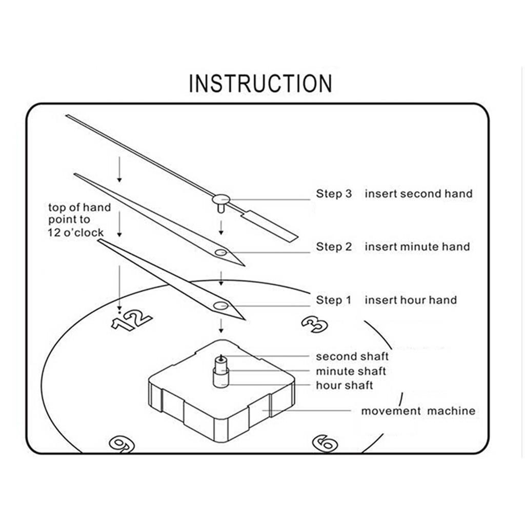 Đồng Hồ Treo Tường 3d Diy Trang Trí Phòng Khách