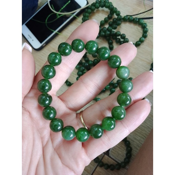 Vòng tay Ngo.c Bí.ch  màu xanh lá đẹp vip bao kiểm định Thuylamshop