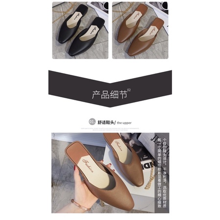 Sục nữ Mules nhựa dẻo thích hợp đi chơi, đi làm êm chân