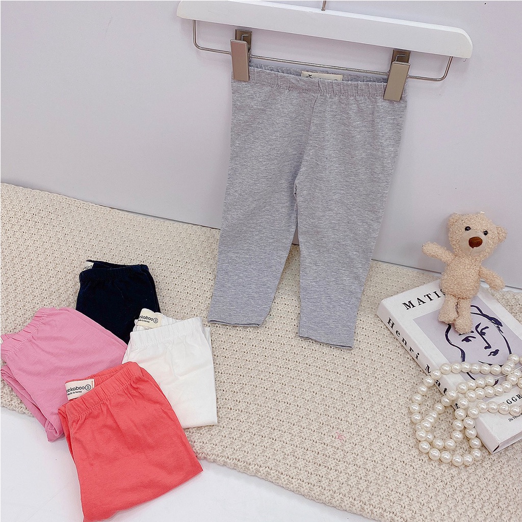 Quần leggings dài cho bé gái vải cotton spandex mềm mịn cực thoải mái và sang chảnh LILIKIDS QCD15