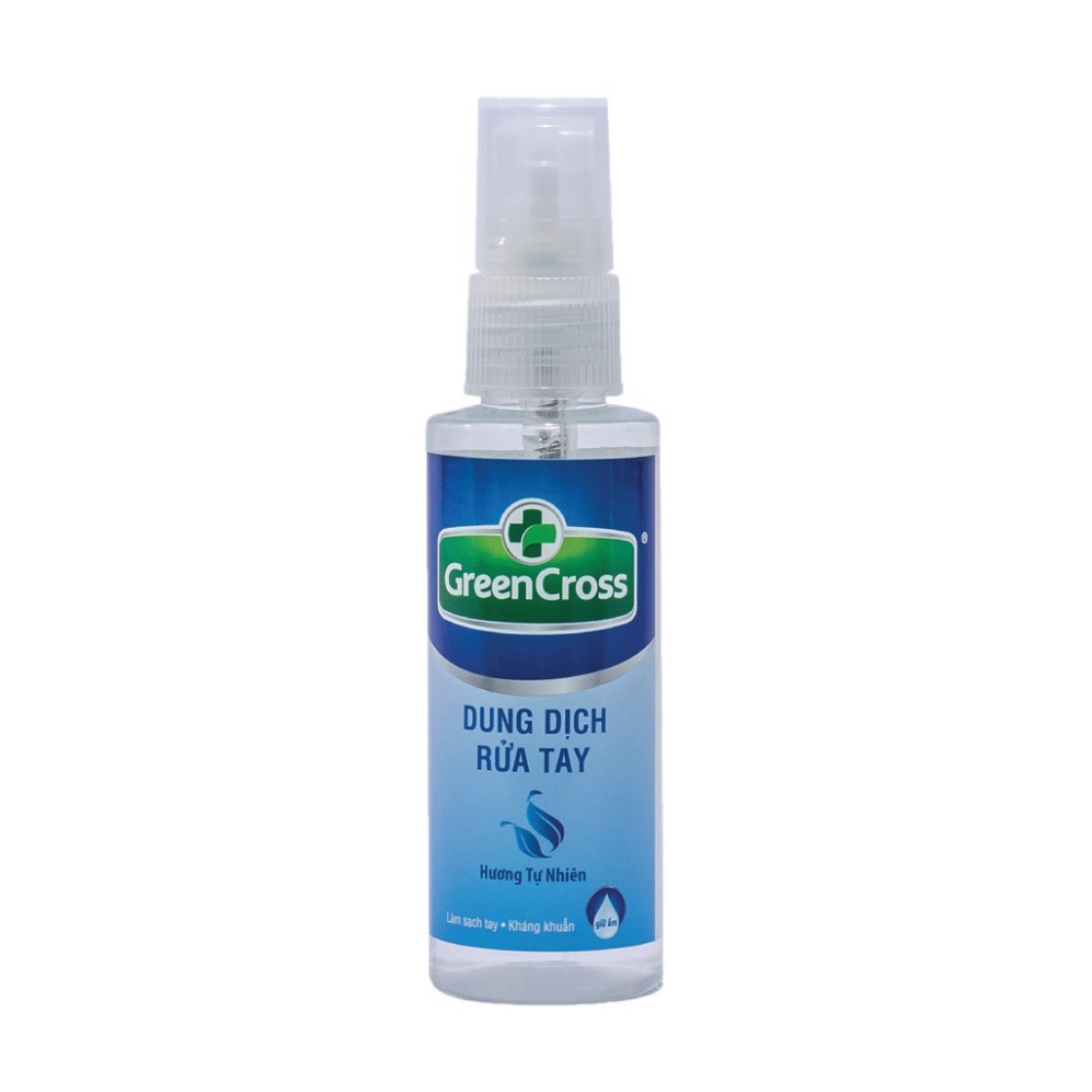 Xịt Rửa Tay Green Cross Hương Tự Nhiên Chai 70ML