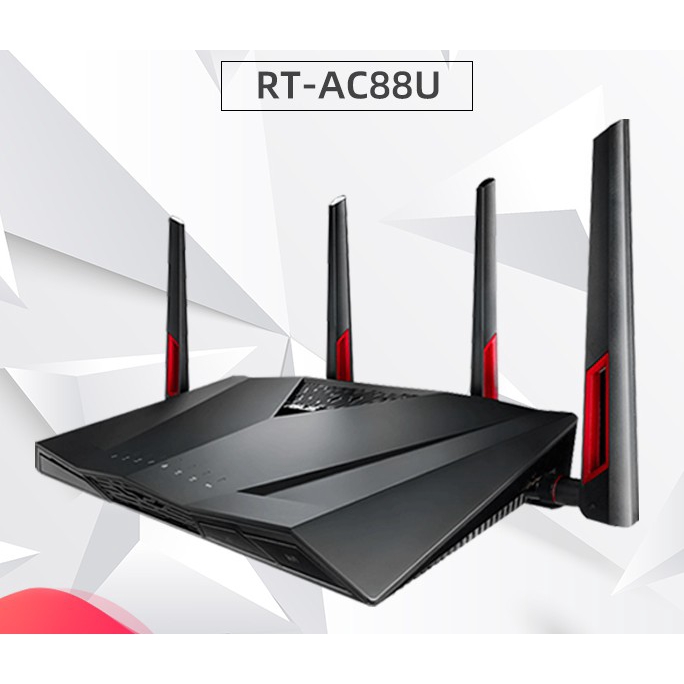 Router Wifi Băng Tần Kép Asus RT-AC88U AC3100 MU-MIMO Aimesh - Hàng