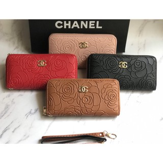 Bóp ví nữ cầm tay RẺ ĐẸP bóp ví dài nữ hoa trà hàng nhập Quảng Châu loại 1 VDXHTRA SIÊU HOT