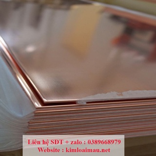 Đồng tấm đỏ dày 1mm ( Khổ 600x500mm )