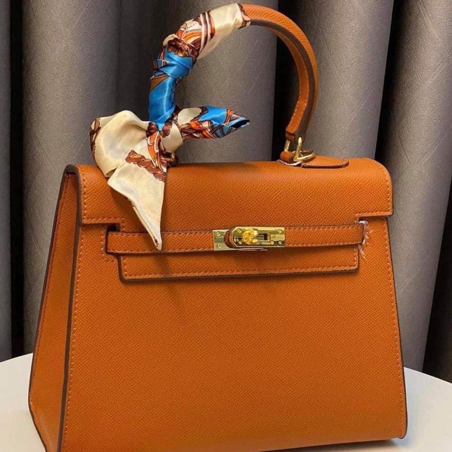 Túi cầm tay đeo chéo sai 25 da đẹp tặng kèm khăn(có hộp)