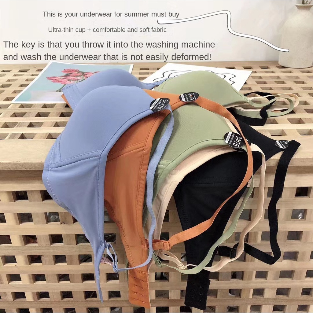 Không gọng thép không vết dây đeo vai điều chỉnh kích thước ngực mỏng phần áo ngực TTK185