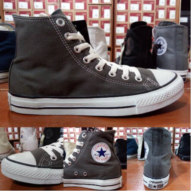 Giày Thể Thao Converse Chuck Taylor All Star Màu Trắng Xám Cổ Điển