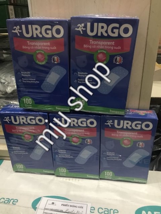 Băng dán cá nhân Urgo trong suốt (hộp 100 miếng)
