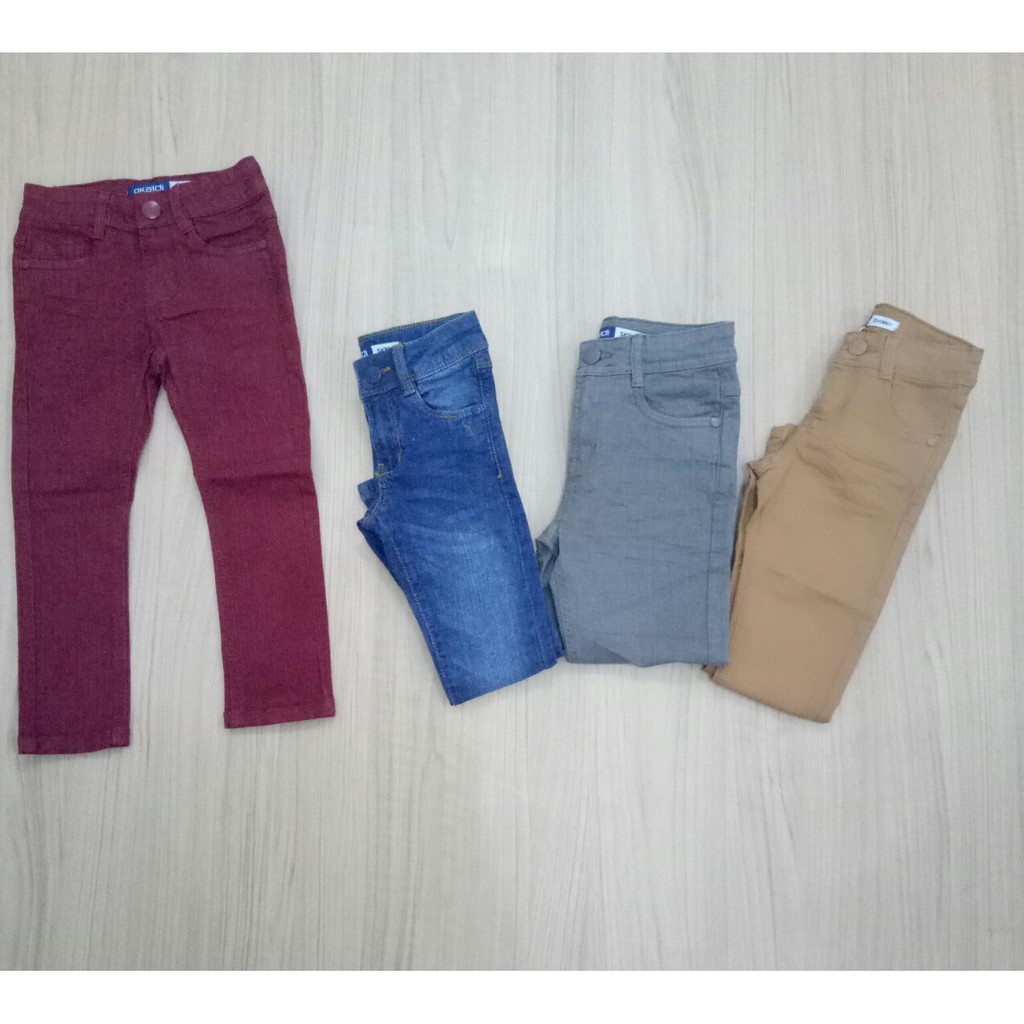 Quần Jeans Dài Kiểu Dáng Trẻ Trung Năng Động Cho Nam Giới 2-12 Tuổi