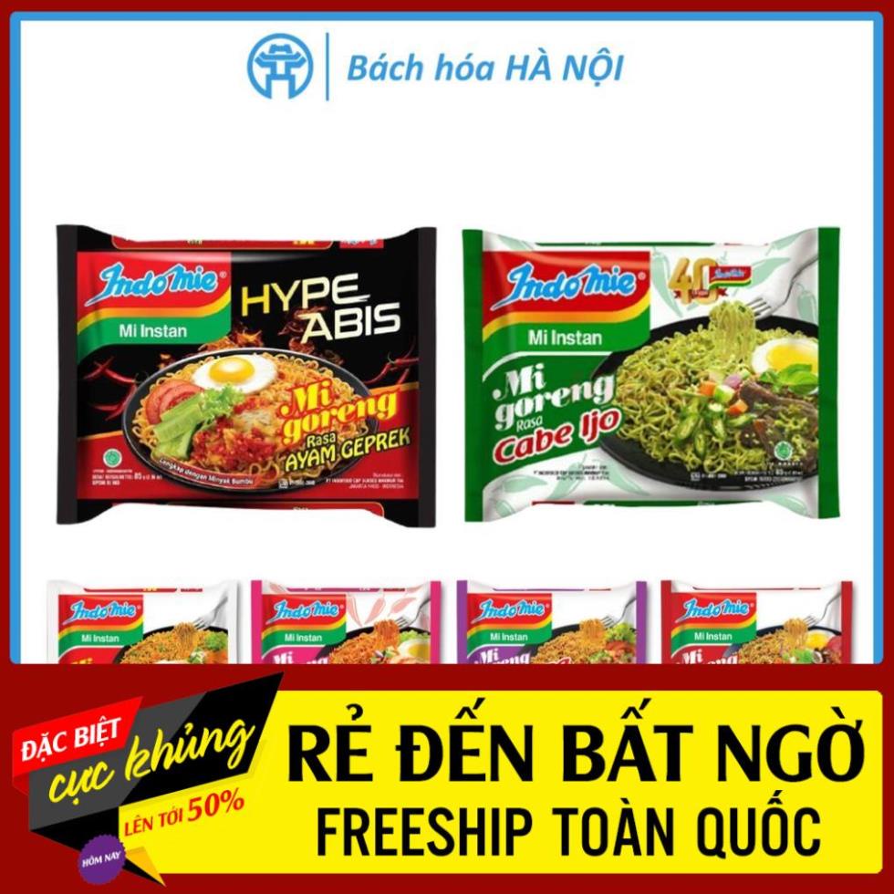 [HCM] Mì Xào Khô / Mì Trộn Indomie Mi Goreng 6 Vị: Ớt Xanh, Gà Cay, Bò Cay, Sườn, Đặc Biệt - Ngon Số 1 Thế Giới