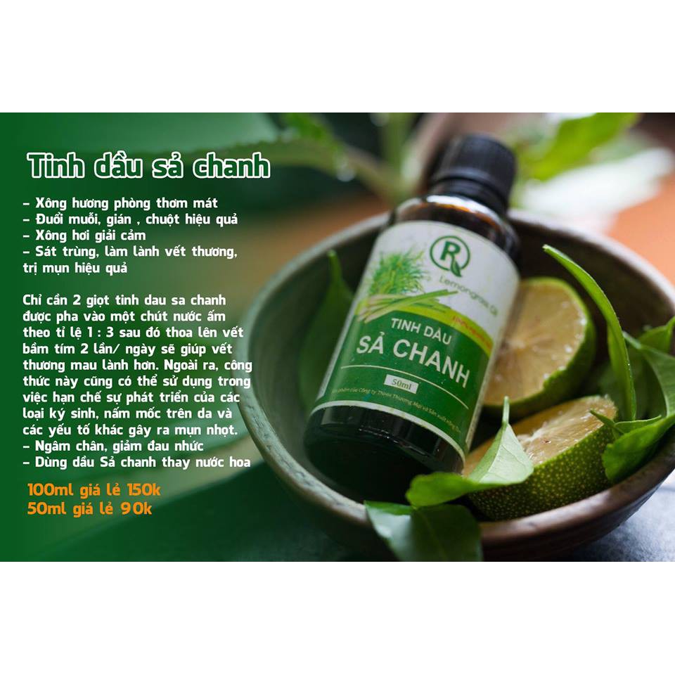 TINH DẦU SẢ CHANH 100ML