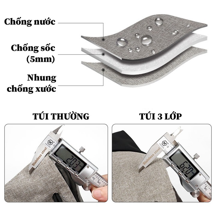 Túi đựng máy ảnh thời trang 3 lớp Baona BN-H006 BN-H007 BN-H008 - Oz120