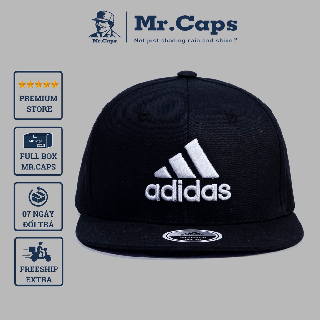 Nón Snapback Adidas - Mũ phong cách hip-hop vải kaki cao cấp form unisex cho cả nam nữ Full Box Mrcap Store SAD01