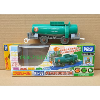 Mô hình toa tàu chở dầu màu xanh Takara tomy KF-09