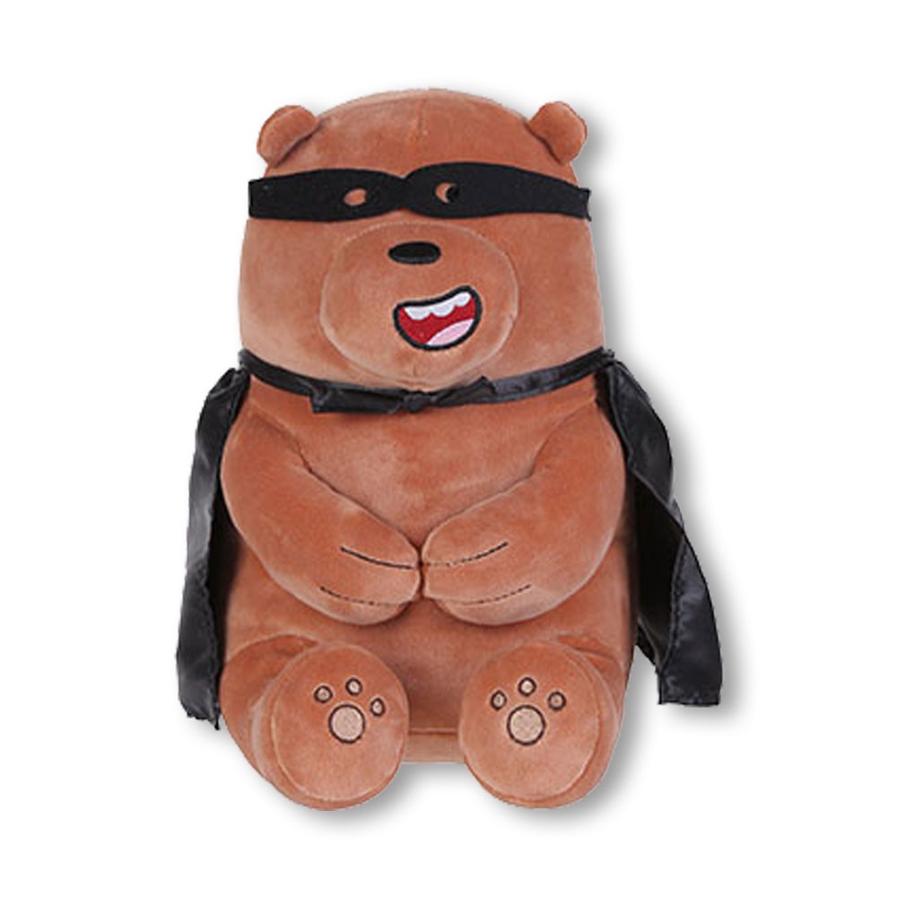 Gấu bông We Bare Bears Chúng tôi đơn giản là gấu - Gấu Xám Grizzly cosplay Halloween chính hãng Miniso