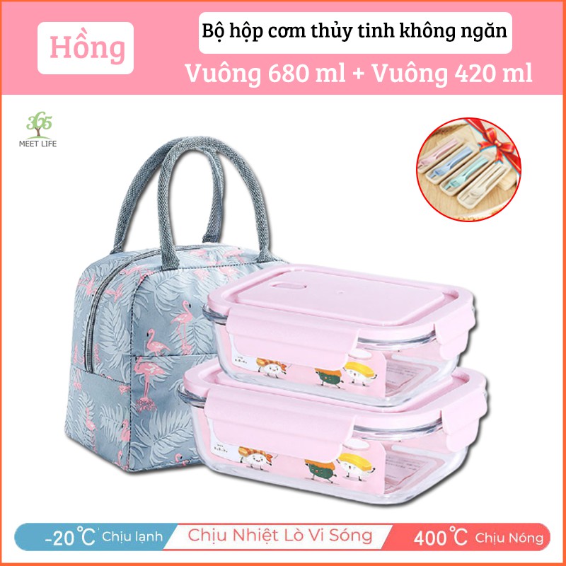 Hộp cơm thủy tinh Hộp thủy tinh cao cấp