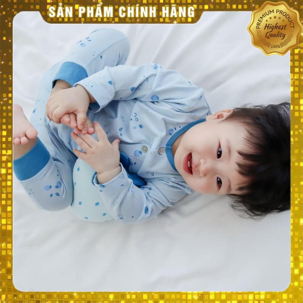 NOUSHANOI- Bộ Quần Áo Cài Thẳng Dài Thường Xanh Lơ Nhạt NOUS ( Size 0M 3M 6M và 9M)