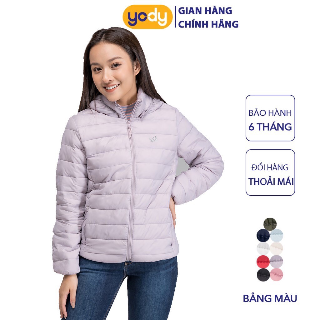 Áo phao Yody nữ cao cấp, áo khoác nữ đẹp nhẹ như lông vũ có mũ phn4000 | BigBuy360 - bigbuy360.vn
