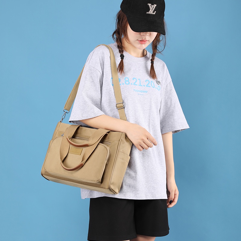 Túi Xách Canvas Siêu Nhẹ Chống Thấm Nước Thời Trang Cho Nữ