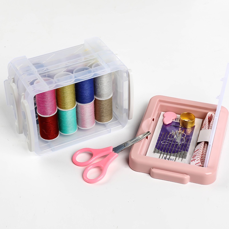 Hộp đựng đồ kim chỉ may vá đa năng 30 món nhỏ xinh xách tay tiện lợi