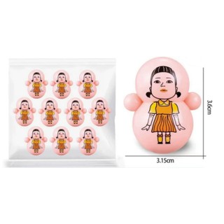 Lật Đật Squid Game Mini, Lật Đật Trò Chơi Con Mực Vui Nhộn